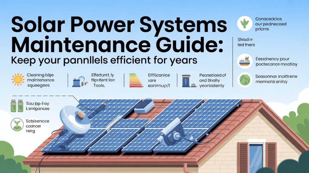 Solar Power Systems Maintenance Guide: Keep Your Panels Efficient for Years